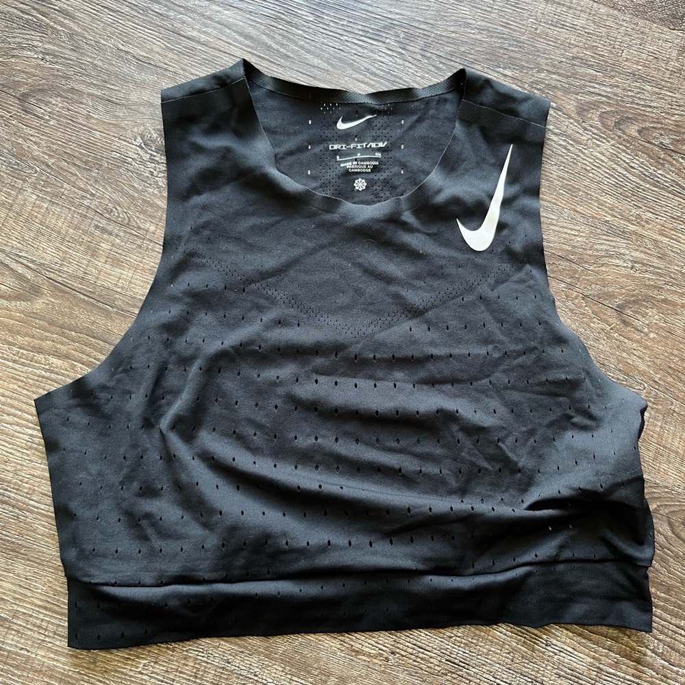 Nike Dri Fit Black workout Crop Top